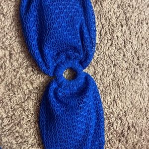 blue shein bikini set